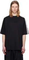 Y-3 Adidas 3-stripes T-shirt In Black