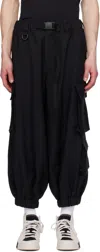 Y-3 Black M Sports Uniform Cuff Cargo Pants In Black