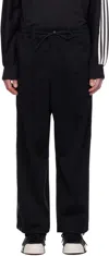 Y-3 Black Mesh Tp Sweatpants In Black