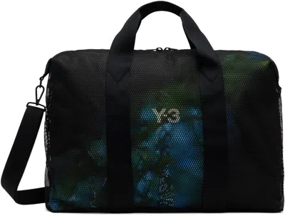 Y-3 Black Mesh Weekender Duffle Bag