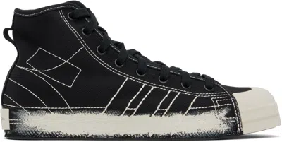Y-3 Black Nizza Hi Sneakers