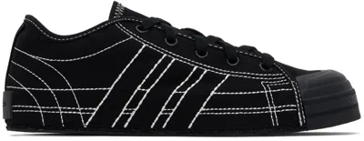 Y-3 BLACK NIZZA LO SNEAKERS