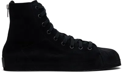Y-3 Nizzastar High Top Boots Rubber Sole In Black