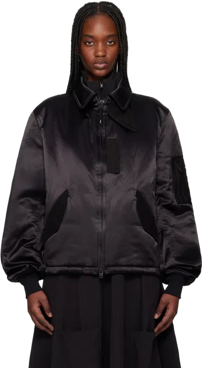 Y-3 Black Nylon Bomber Jacket