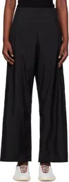 Y-3 Black Nylon Lounge Pants In Black
