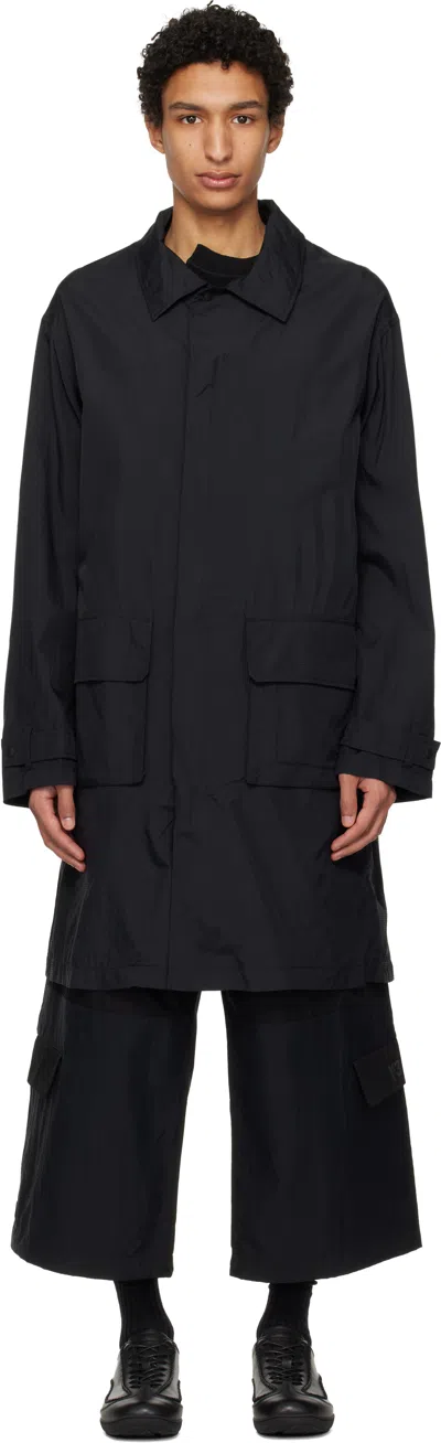 Y-3 Black Nylon Parka
