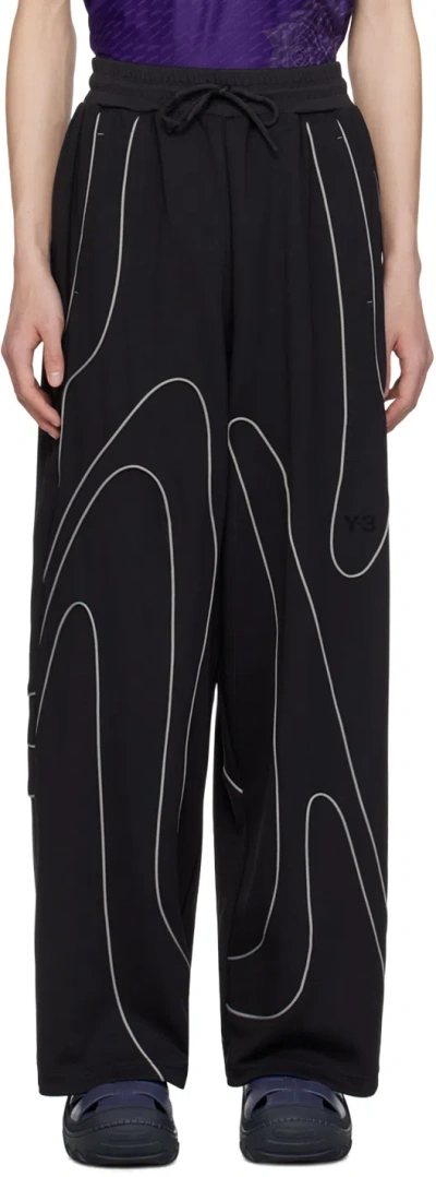 Y-3 Black Piped Track Trousers