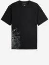 Y-3 Black Printed T-shirt In Black
