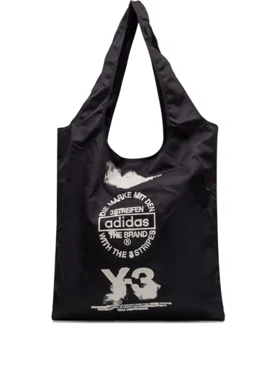 Y-3 Black Printed Tote Bag