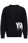 Y-3 Black Recycled Polyester Sweater With Embroidered Logo In Black