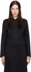 Y-3 Black Refined Wool Jacket In Black