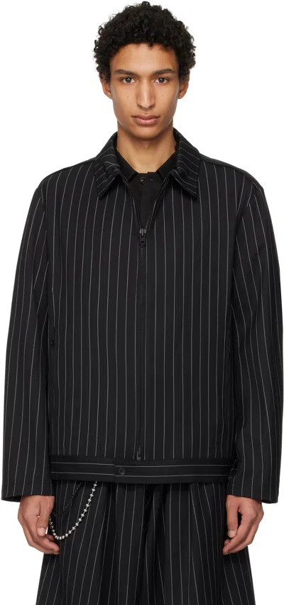 Y-3 Black Refined Wool Ut Blouson Jacket