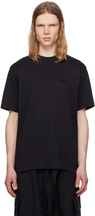 Y-3 Black Regular Short Sleeve T-shirt