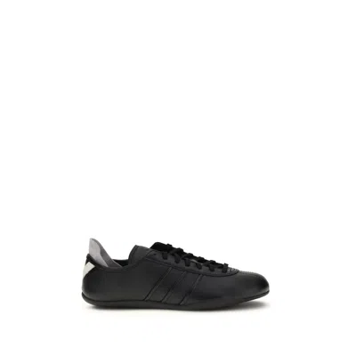 Y-3 BLACK RUBBER ATHLETIC SNEAKERS