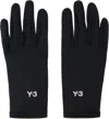 Y-3 Black Run Gloves In Black
