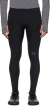Y-3 Black Running Leggings In Black
