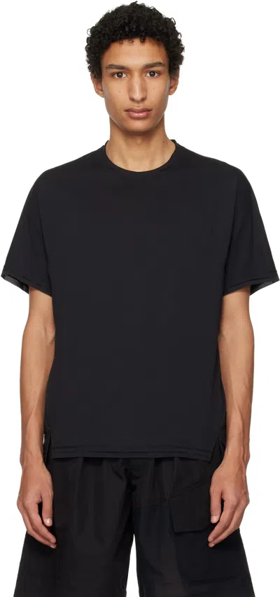 Y-3 Black Running Short Sleeve T-shirt