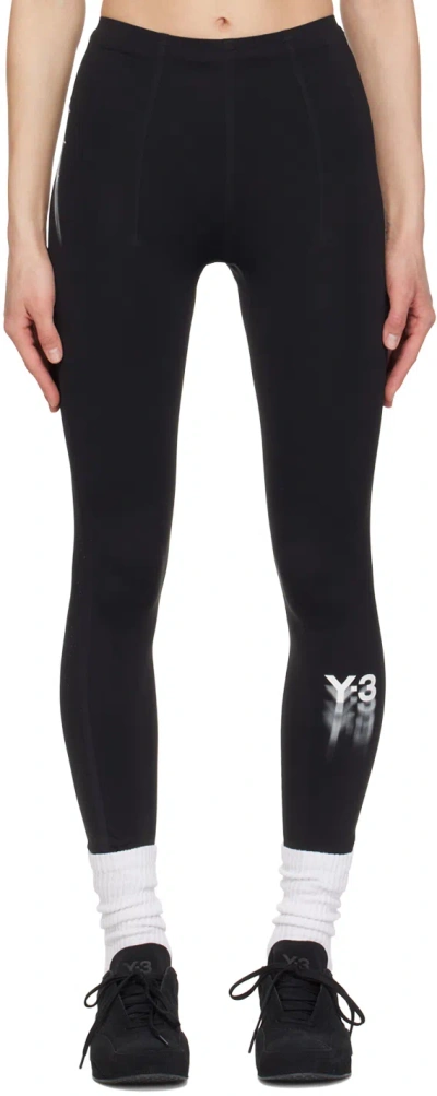 Y-3 Logo Leggings In Black