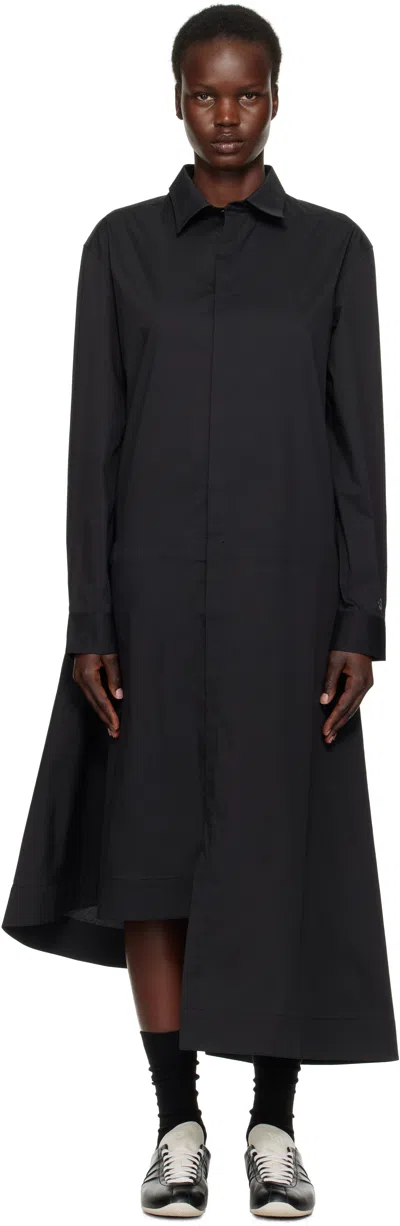 Y-3 Black Shirt Midi Dress