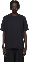 Y-3 Short-sleeve Cotton T-shirt With Bold Graphic Back In Black