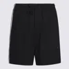 Y-3 Striped Waistband Shorts Back Pocket In Black
