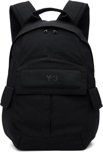 Y-3 Black Small Backpack