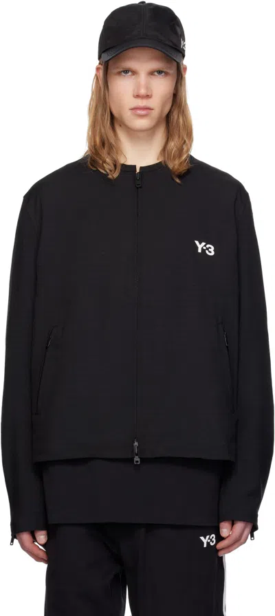 Y-3 BLACK SPORT UNIFORM 3 STRIPES JACKET
