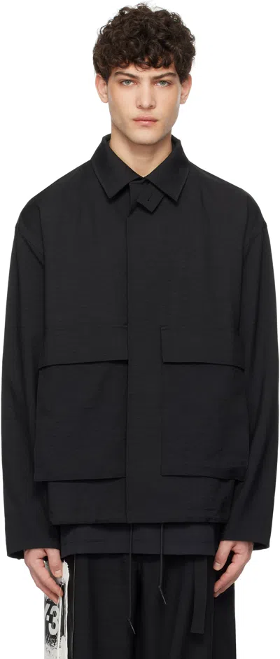 Y-3 Black Sport Uniform Patch Coach Jacket