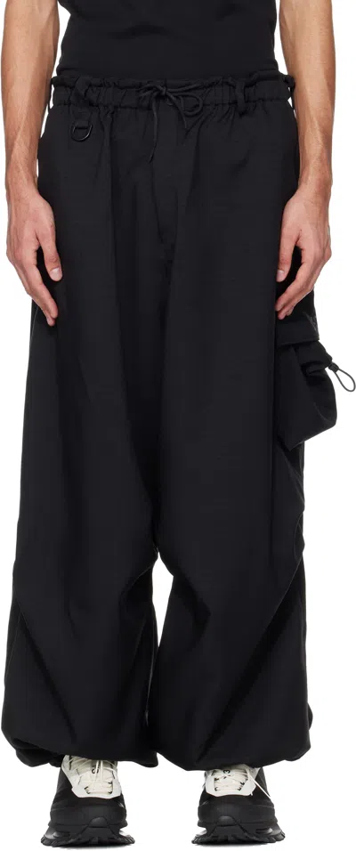 Y-3 Elasticated Cargo Track Pants In Black