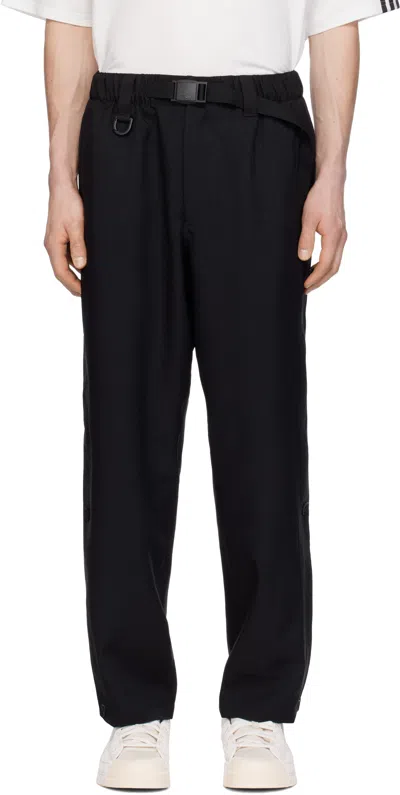 Y-3 Black Sports Uniform 3 Stripes Sweatpants