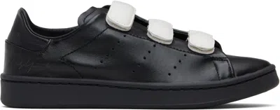 Y-3 Black Stan Smith Hook-and-loop Sneakers