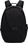 Y-3 Black Staple Backpack In Black