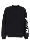 Y-3 Adidas Cloud-print Crew-neck Sweatshirt Clothing In Black