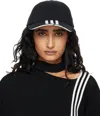 Y-3 Cap Three Stripes Crown Cotton Design In Black