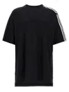 Y-3 Adidas 3-stripes T-shirt In Black