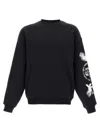 Y-3 Adidas Cloud-print Crew-neck Sweatshirt Clothing In Black