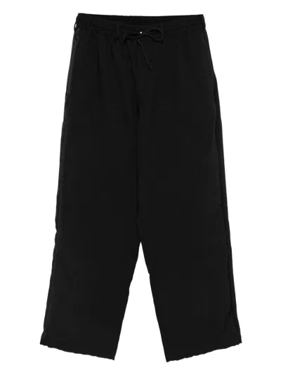 Y-3 Black Trousers In Textured Fabric Y3