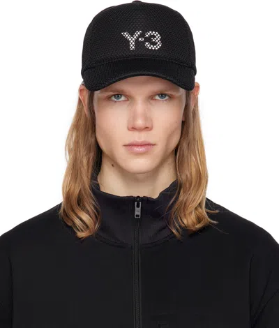 Y-3 Black Trucker Cap