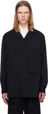 Y-3 Black Twill Shirt In Black