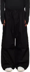Y-3 Black Ut Twill Cargo Pants In Brown