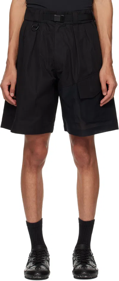 Y-3 Black Ut Wideleg Cargo Shorts