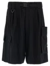 Y-3 Wide Leg Bermuda Shorts Bermuda And Short Black In Black