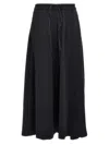 Y-3 3-stripes Skirt With Drawstring And Elastic Waistband In Black