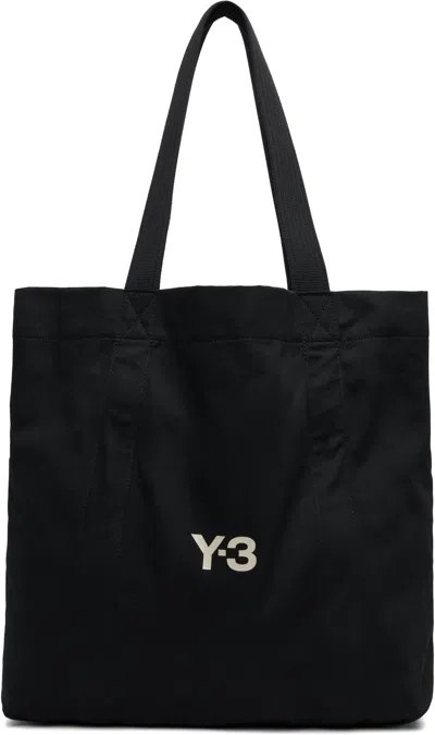 Y-3 BLACK 'Y-3' CANVAS TOTE