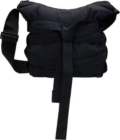 Y-3 BLACK 'Y-3' CINCH SHOULDER BAG