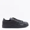 Y-3 Superstar Leather Sneakers In Black