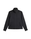 Y-3 Black Zip-up Track Jacket With High Collar In Black