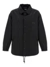 Y-3 Cotton Blend Gfx Coach Jacket In Black