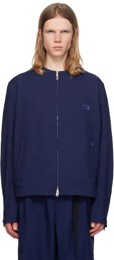 Y-3 Blue Sports Uniform 3 Stripes Jacket