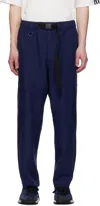 Y-3 Blue Sports Uniform 3 Stripes Sweatpants In Blue